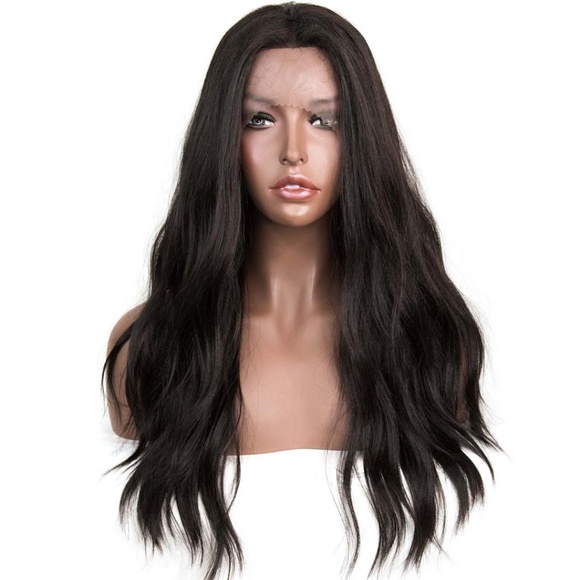 Her Wig Closet Accessories - 24" Black Wavy Lace Front Wig | BELLA